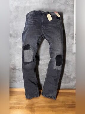 Levi’s 511 Slim Black Wash Distressed Vintage Men’s Size  38 x 32” Jeans